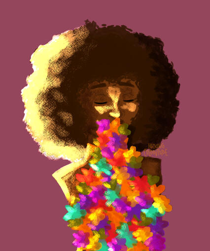 Flower Half-Body (lineless, upon request)